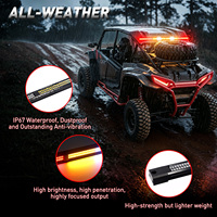 Barre lumineuse LED stroboscopique de sécurité tout-terrain avec feux de freinage, de marche arrière et de clignotants pour UTV, ATV, X3, SXS, camions