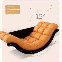 Fauteuil inclinable à bascule en bois massif, design moderne, multifonctionnel, pour chambre et salon