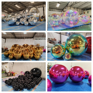 Ballon à miroir géant en PVC gonflable commercial brillant personnalisable pour l'extérieur Grande boule brillante avec logo personnalisé - Product Image 4