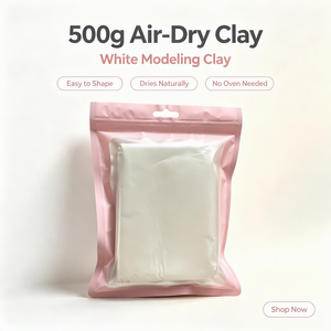 Arcilla Blanca para Modelar XinyiArt, Arcilla de Secado al Aire, 500G, Arcilla de Modelado Premium con Bolsa con Cierre Hermético para Artistas Profesionales - Product Image 1