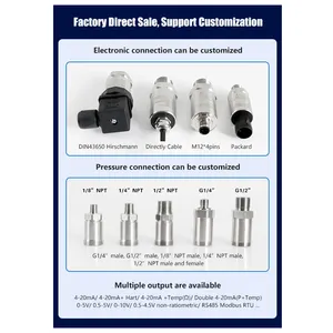 4 20ma Rs485 Analoge Absolute Vacuüm Vloeibare Waterstoom Digitale Barometrische Waterdichte Druktransmittersensor - Product Image 5