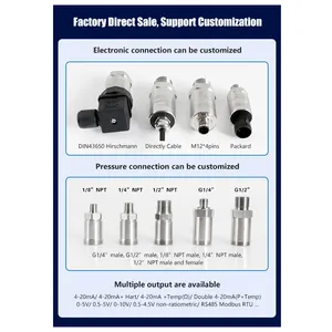 4 20ma Rs485 Analoge Absolute Vacuüm Vloeibare Waterstoom Digitale Barometrische Waterdichte Druktransmittersensor