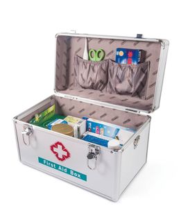 תיבת עזרה ראשונה של אלומיניום תיבת עזרה ראשונה עם מנעול - Product Image 1