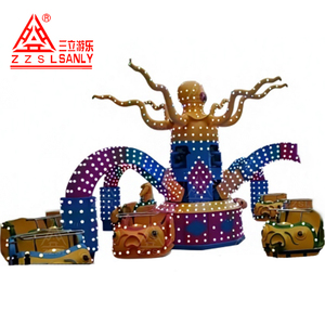 <span class=keywords><strong>Manège</strong></span> Carrousel Octopus Lumineux LED Extérieur à Contrô<span class=keywords><strong>le</strong></span> Manuel, 30 Places, 13m <span class=keywords><strong>de</strong></span> Diamètre, Certifié CE, pour Visites Nocturnes Très Attrayantes - Product Image 2