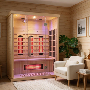 Sauna Interior de Madera con Infrarrojos Lejanos y Sistema de Calentamiento Rápido para Spa y Bienestar en el Hogar - Product Image 1