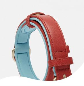 Collar de perro de cuero genuino de lujo Collar de perro antiestrangulamiento resistente al desgaste de moda Collar de mascota nuevo ajustable - Product Image 6