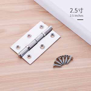 Высококачественный подшипник, небольшой утолщенный свободный лист, дверной шарнир для домашнего шкафа, плоский открытый шарнир из нержавеющей стали - Product Image 5
