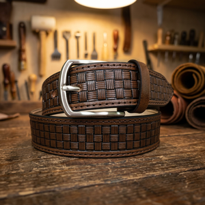 European Style Vintage Unisex Cow Hide Solid Belt with Steel Square Buckle Waterproof Eco-Friendly Custom Length - Product Image 3