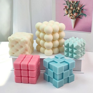 แม่พิมพ์เรซิ่นรูปทรงเรขาคณิตสำหรับทำเทียนหอมตกแต่งบ้าน ขายส่ง - Product Image 3