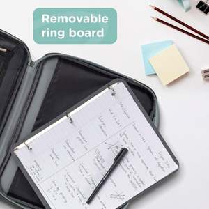 แฟ้มซิปแบบถอดได้ BSCI ตัวอย่างฟรี แฟ้ม 3 ห่วง สำหรับอุปกรณ์สำนักงานและโรงเรียน รุ่นอัพเกรด - Product Image 2