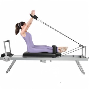 Cama de Pilates Reformer Plegable Portátil de Aluminio para Yoga y Fitness en Casa - Product Image 1