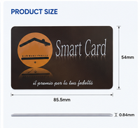 Kartu Kontrol Akses RFID 13.56MHz Kustom Grosir Fudan F08 PVC S50 Kartu Pintar Tahan Air Kartu Kunci Hotel Sistem Parkir
