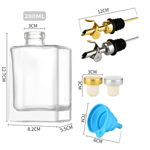 Théière portable en verre <span class=keywords><strong>de</strong></span> bonne qualité Distributeur d'huile <span class=keywords><strong>de</strong></span> noix <span class=keywords><strong>de</strong></span> <span class=keywords><strong>coco</strong></span> Bouteille d'huile avec bouchon automatique - Product Image 6