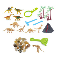 Jouets sensoriels interactifs Magic Kinetic Play : Ensemble de moules de construction thèmes Océan, Dinosaures, Crème glacée, Gâteau, Boîte de jeu sensoriel, Jeu interactif d'extérieur