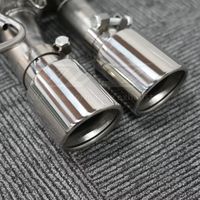 Échappement arrière à valves en acier inoxydable avec quatre sorties pour Audi A4 B9.5 2020-2024 2.0T FWD AWD, son doux, ajoute un collecteur pour un son fort.
