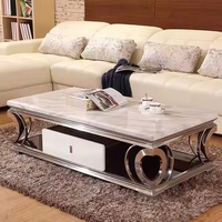 Table basse moderne de luxe en marbre noir Table d'appoint multifonctionnelle nordique Salle à manger Maison Villa Cuisine extérieure Chambre à coucher-Pierre de bois