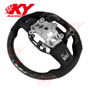 พวงมาลัยสปอร์ต LED คาร์บอนไฟเบอร์สำหรับดอดจ์แรม1500 2500 TRX 4500 3500 5500 SRT Rho ตามสั่ง - Product Image 4
