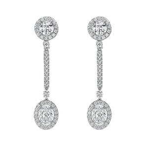 <b>Top</b> selling EARING 18K White Gold Diamond <b>Earrings</b> customise luxurious Gold Jewelry For gift, weeding - Product Image 3