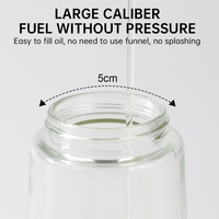 Bouteille pulvérisateur d'huile en verre transparent 2-en-1 avec couvercle ouvrable et design pulvérisateur-verseur pour barbecue et cuisson facile