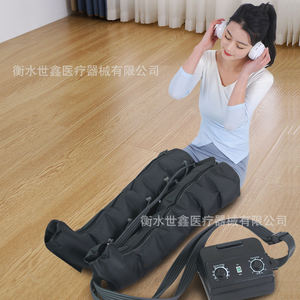 Masajeador de piernas por presión de aire Shixin con 4 cabezales de masaje, temporizador y múltiples modos para rehabilitación y terapia de piernas y pies. - Product Image 3