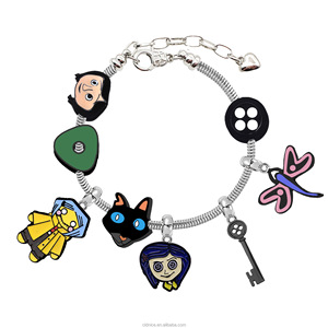 Bonito Collar de <span class=keywords><strong>Coralina</strong></span> con Colgante de <span class=keywords><strong>Piedra</strong></span>, Cadena de Cuerda Hecha a Mano, Disfraz de Cosplay, Horquilla de Libélula, Joyería de Halloween - Product Image 3