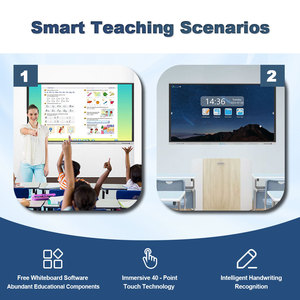 Tableau blanc interactif intelligent de <span class=keywords><strong>98</strong></span> pouces, grand écran tactile à <span class=keywords><strong>prix</strong></span> compétitif pour l'école, panneau plat interactif - Product Image 6