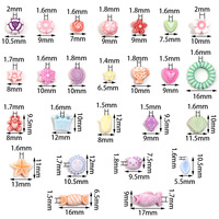 Großhandel Vintage Washed-Look Bemalte Acryl-Perlen Ozeanfisch Muschel Blume für Kinder DIY Armband Bastelbedarf mit Cremekleber