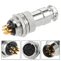 Conector de Alimentación Circular de Aleación de Zinc para Soldar GX16, Enchufe de Aviación Macho Recto Impermeable de 2 Pines EnerGiz Electronics