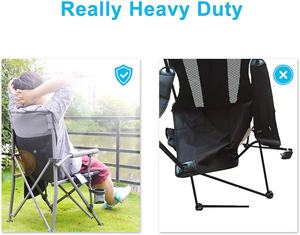 WOQI ارتفاع الظهر مبطن معدن الحديد الحديثة طوي كرسي الحديقة الصيد في الهواء الطلق السفر الشاطئ الاطفال كرسي - Product Image 5
