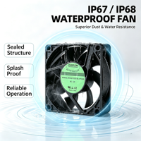 Ventilateur axial 7025 DC 12V à fort débit 45CFM, moteur sans balais 4800RPM, pour armoire de commande PLC et alimentation électrique