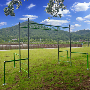 ZOSHINE extérieur métal singe barres ensemble barres <span class=keywords><strong>de</strong></span> <span class=keywords><strong>gymnastique</strong></span> horizontales pour enfants arrière-cour aire <span class=keywords><strong>de</strong></span> jeux en acier enduit <span class=keywords><strong>de</strong></span> poudre arrière-cour Gym - Product Image 4