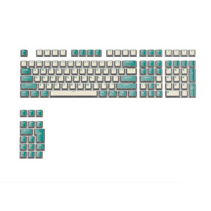 Water Cube Keycap PBT mechanisch toetsenbord met twee kleuren Transparant 134 toetsen Transparante keycaps - Product Image 5
