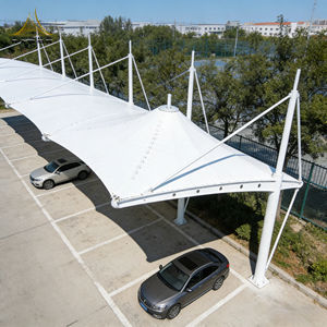 현대식 야외 방수 PVDF 텐션 멤브레인 구조 강철 자동차 주차장 차양 캐노피 판매 - Product Image 2