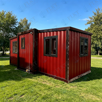 FLKT Villa Modulaire Préfabriquée en Acier Léger Certifiée CE, Écologique, avec Chambre, Maison Conteneur Extensible 20ft 40ft pour Habitation