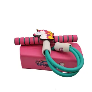 Fábrica à venda brinquedos esportivos rosa-unicórnio design pogo jumper, para crianças, saltos, brinquedos, ar livre, seguro, equilíbrio, treinamento, brinquedo