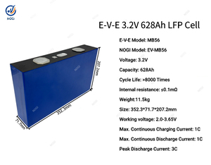 Batterie LFP rechargeable haute puissance, cellule au phosphate de fer et de lithium originale EV E MB56 LF628K 628Ah 3.2V - Product Image 2