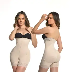 Body colombien court Push up talle super alto con realce maxi Victoria Fajas grande taille