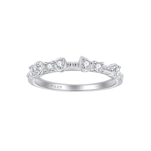 Anillo de Plata 925 al por Mayor, con Circonita Cúbica Personalizada, para Uso Diario y Bodas, Anillo Apilable, Regalo de Joyería - Product Image 2