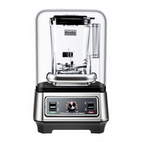 Slushmachine HELAXEN Commerciële Blender IJskruiser Smoothie Machine Sapcentrifuge 2200W RVS Hoge Snelheid 2L Capaciteit Knopbediening