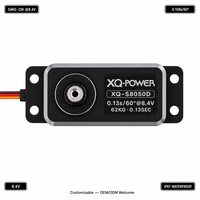 XQ-POWER XQ-S8050D 54kg Servo numérique sans noyau à couple élevé, étanche IP67, engrenage en acier inoxydable pour voiture et camion RC 1/10 1/8