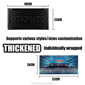 220V Russian LED <b>sign</b> colorful high brightness shop <b>sign</b> indicator light PVC billboard ambient light luminous letters customize - Product Image 4