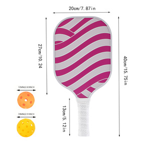 Pickleball Rackets Fiberglass Anti <b>Slip</b> Training Set With Bag And Balls For Outdoor Play - Product Image 2