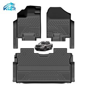 Nouveauté - Tapis de voiture TPE 5D de luxe imperméables toutes saisons - Ensemble complet de 3 pièces - KQD - Pour RIDGELINE - Product Image 3