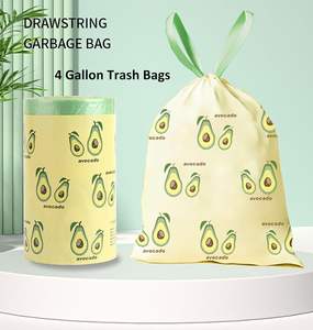 Huamaohengchun - Bolsas de Basura con Cordón de 75 Unidades, 4 Galones, 1.1 Mil de Grosor, LDPE, para Baño, Cocina, Dormitorio, Oficina, Inodoro, Hogar - Product Image 2