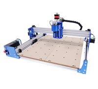 Mini routeur CNC laser à moteur unique pour matériaux bois/acrylique/PCB, table de travail en alliage d'aluminium, zone de travail 400x400mm