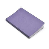 Agenda de Cuero PU con Cinta, Diseño de Puntos de Ramadán, Grabado en Relieve, Color Morado