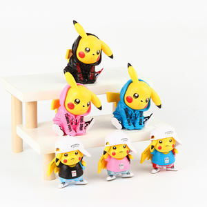 Mini figurines Pokémon pour enfants, sweats tendance Pikachu, figurines de dessins animés pour la décoration de gâteaux - Product Image 3