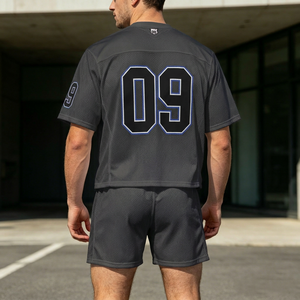 Shorts de sport pour hommes, shorts décontractés en coton, shorts de jogging à taille élastique, shorts de sport en molleton - Product Image 1