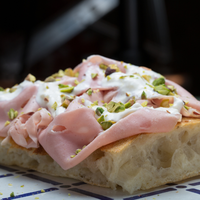 Mortadelle de marque italienne de qualité garantie à la pistache et aux amandes de viande de porc italienne