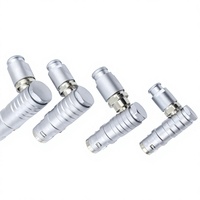 Compatible avec les fiches d'aviation de la série B d'origine 3B 24 broches FHG Connecteur autobloquant à angle droit à poussée-tirage